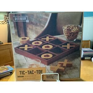 Heritage Collection Tic Tac Toe Play Set Wooden 11Pc  NIB